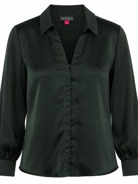 Vince Camuto Jewel Tone Satin Blouse | NWT